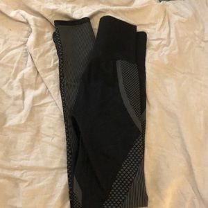 Gray and black fabletics leggings